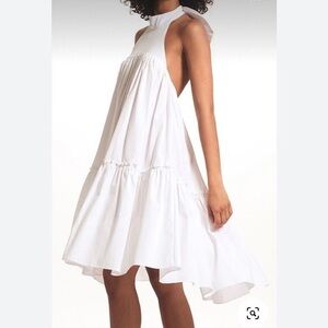 NWT Caroline Constas Bo Halter poplin dress, Small